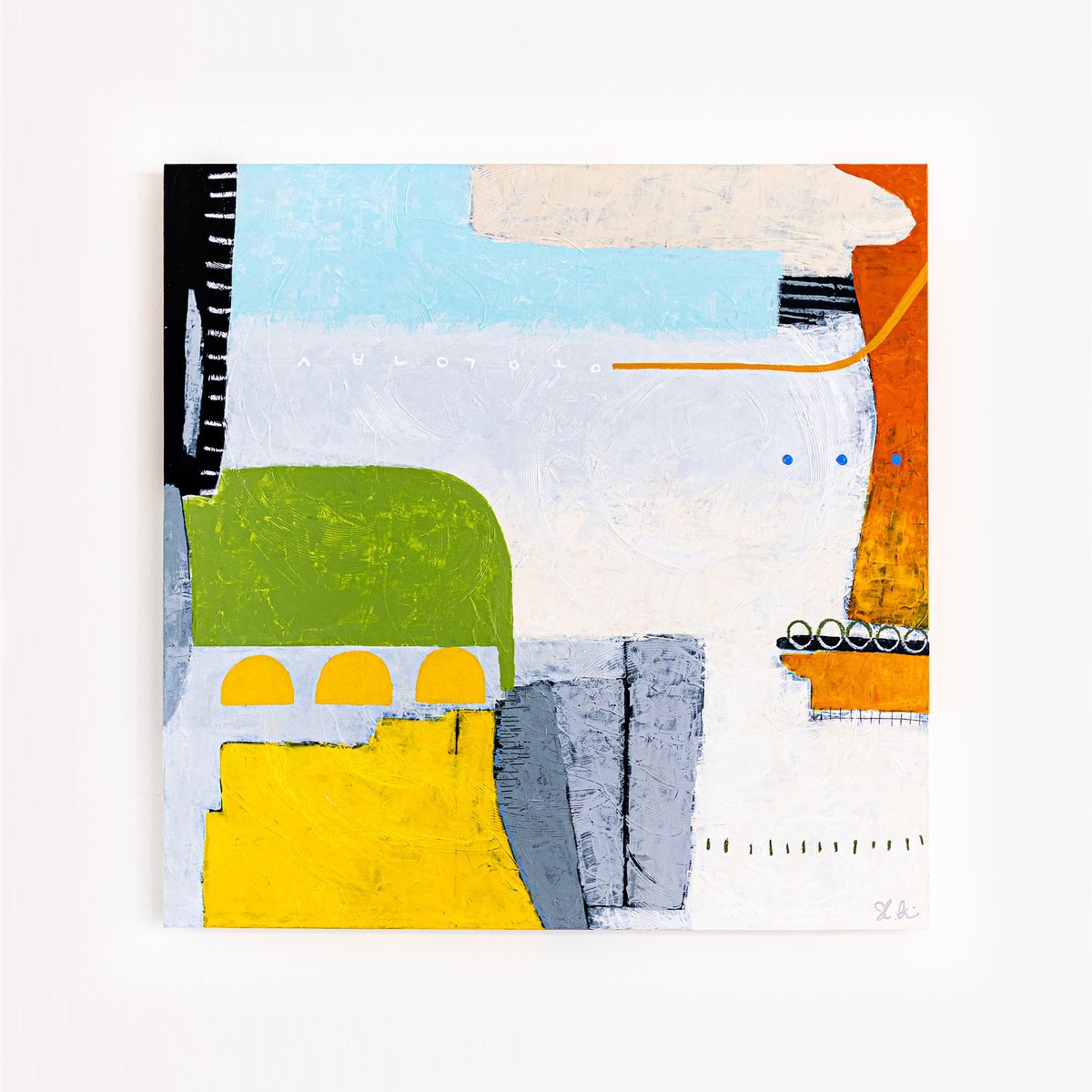 Abstract Acrylic Painting By Hyunah Kim, 36 X 36, Ifle, Original Artwork