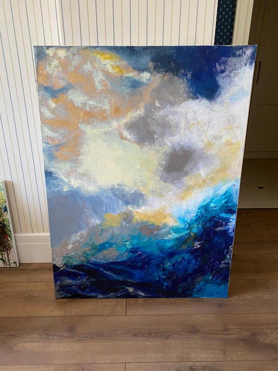 Dreams about sea original acrylic painting