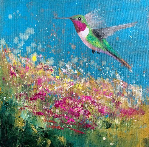 Anna's Hummingbird by Laure Bury