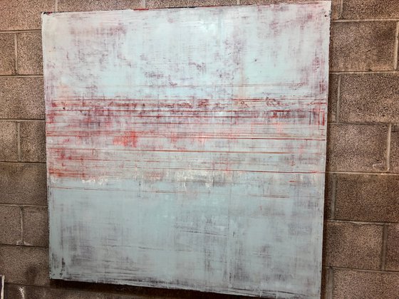 Red Lined (48x48in)