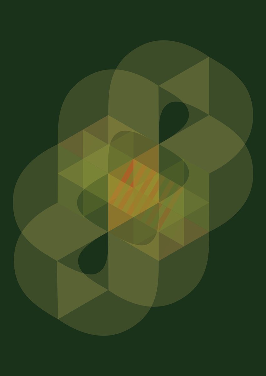 Graphic Cityscapes Giclee Print By David Gill, 17 X 12, Trap Tail Spin 1, Original Artwork