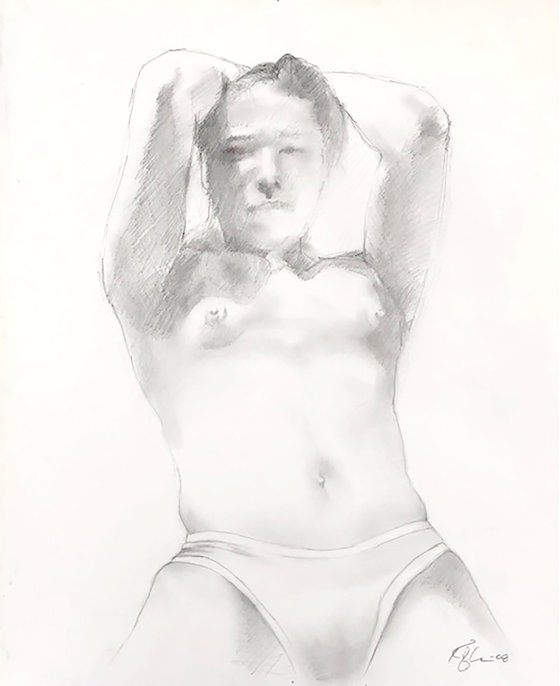 Untitled Nude (hands over head)