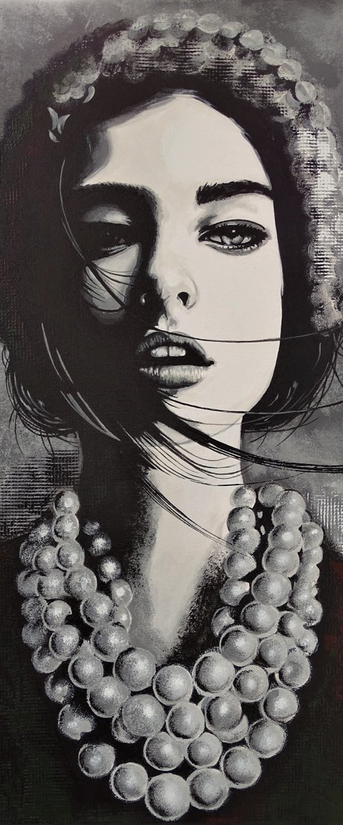 Girl with necklace by Livien Rózen
