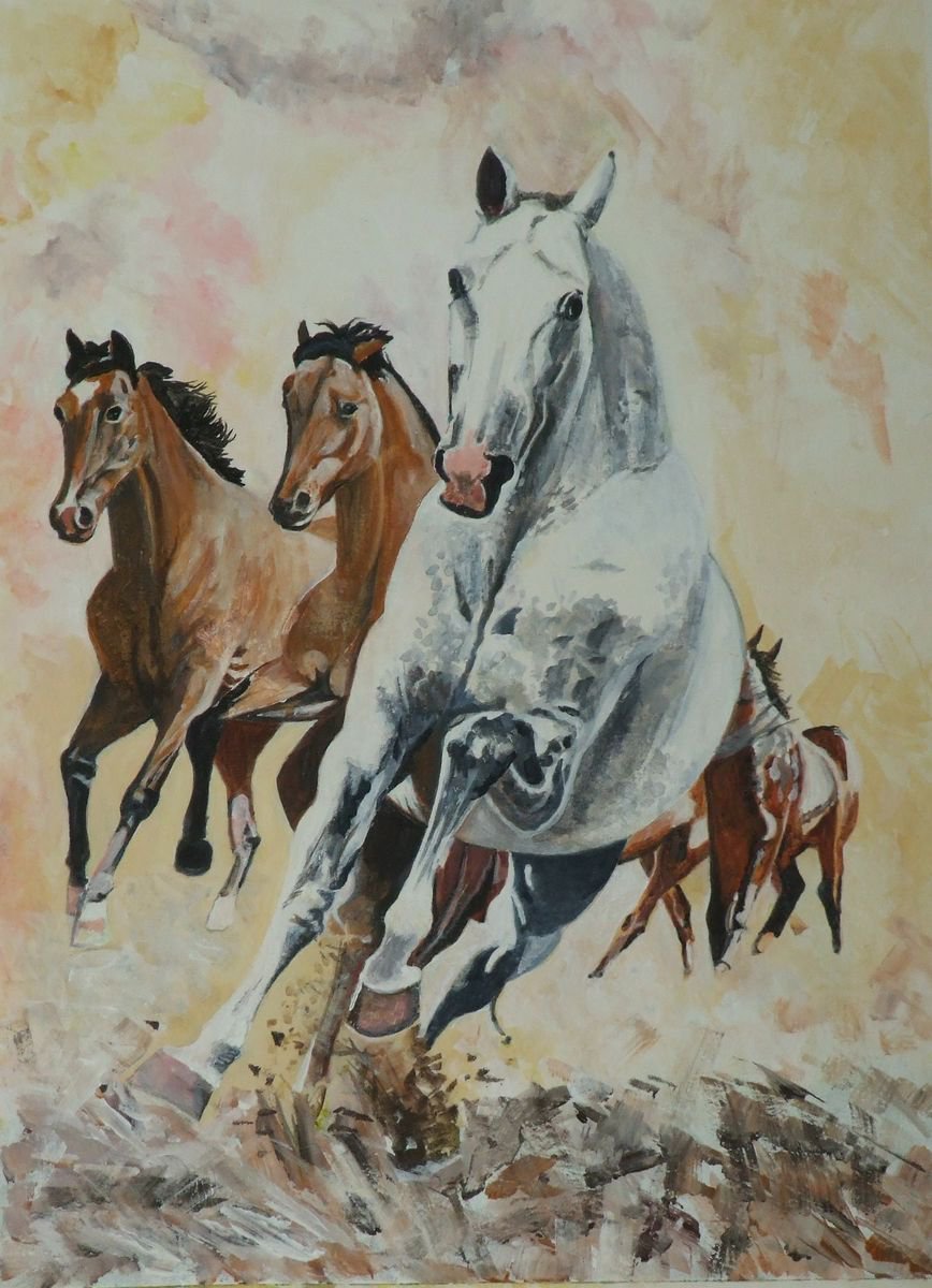 Mustangs 3 by Philip Baker