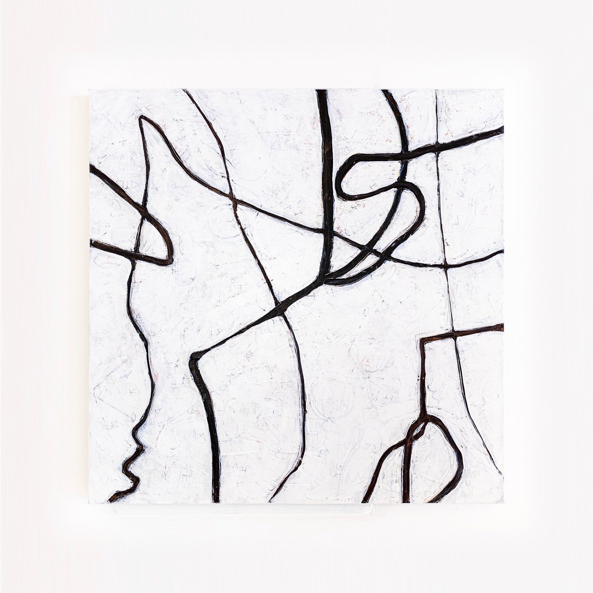 Abstract Acrylic Painting By Hyunah Kim, 24 X 24, Es I, Original Artwork