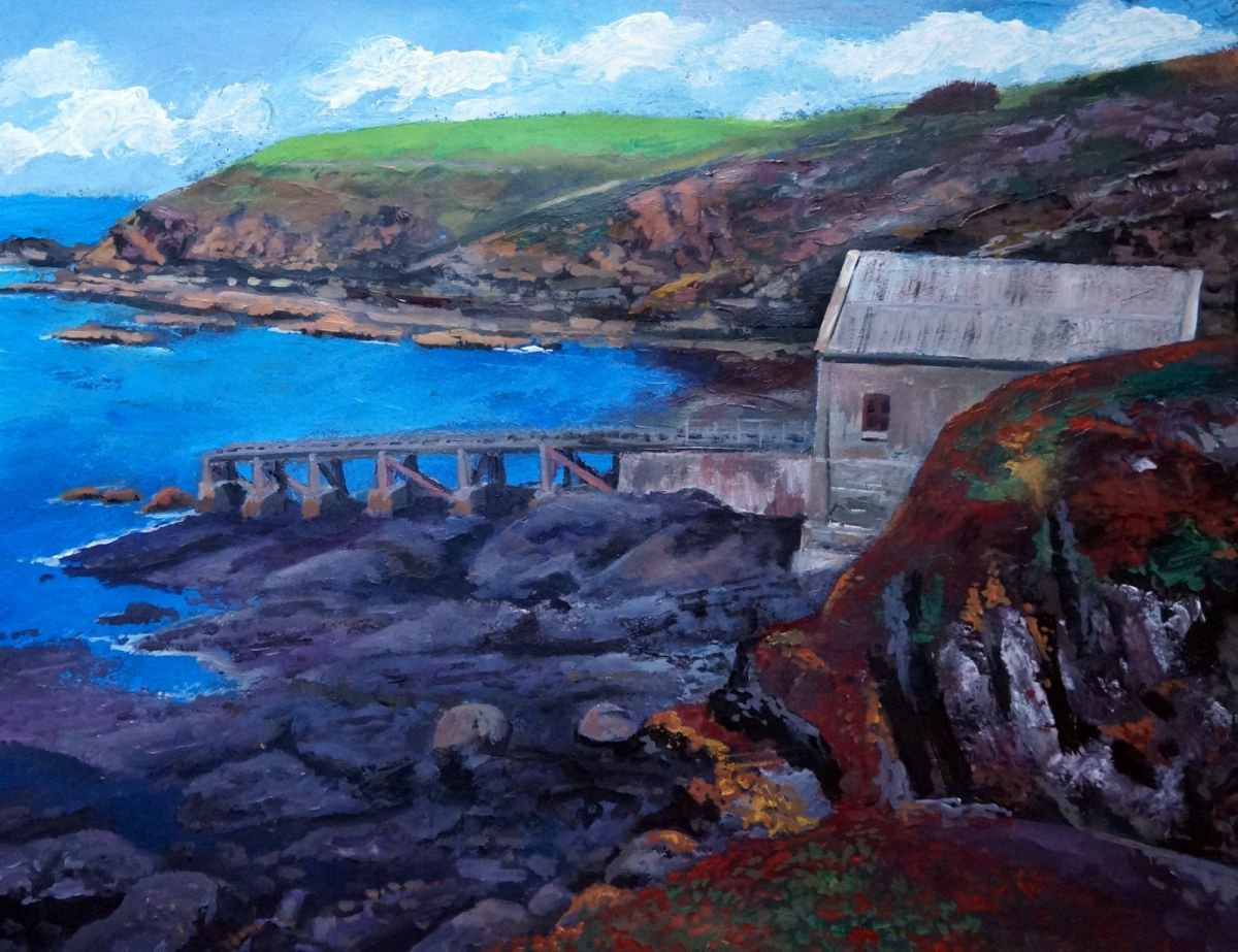 On the spot. The old lifeboat station, Lizard Point. by Tim Treagust