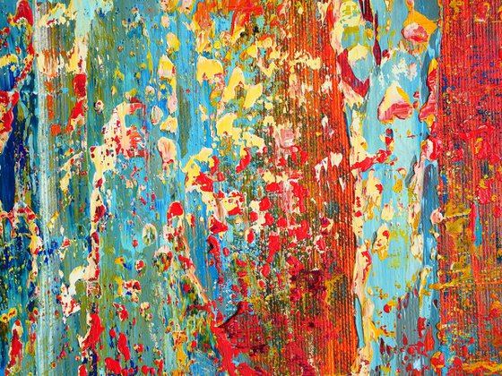 65x80 cm Abstract Painting Original Canvas Art Colorful painting