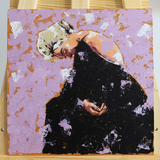 Marilyn (30x30 cm) acrylic painting on canvas