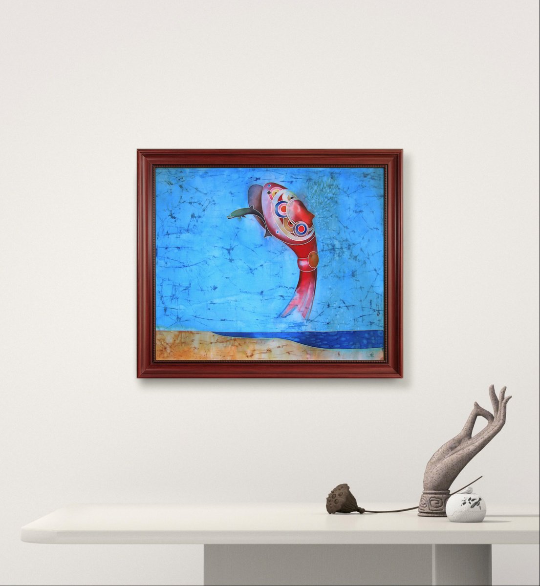 Expressive Animal Acrylic Painting By Victoria Alferonok, 28 X 24", Reverie, Original Artwork