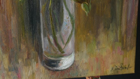 Peonies In Vase - floral still life painting