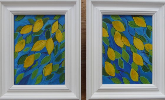 Lemons, diptych