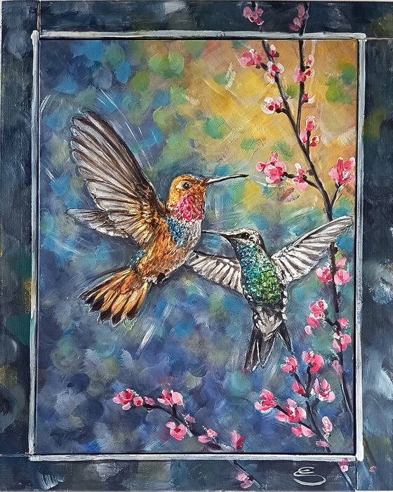 Colibrì in volo