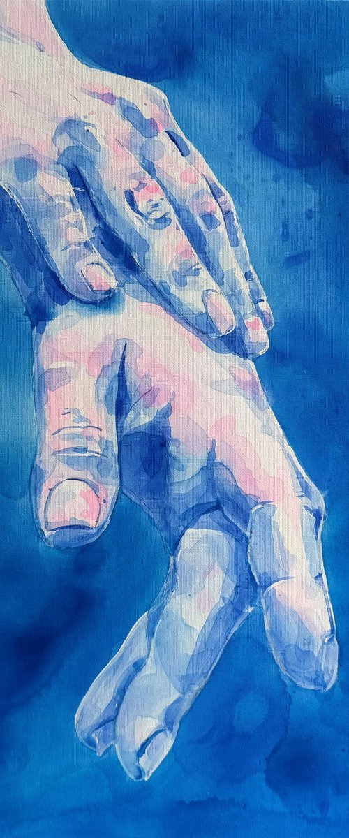 Blue connection with Myself by Alina Lobanova