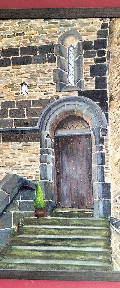 Door to the Tower, Shibden Hall by Aileen Barnard