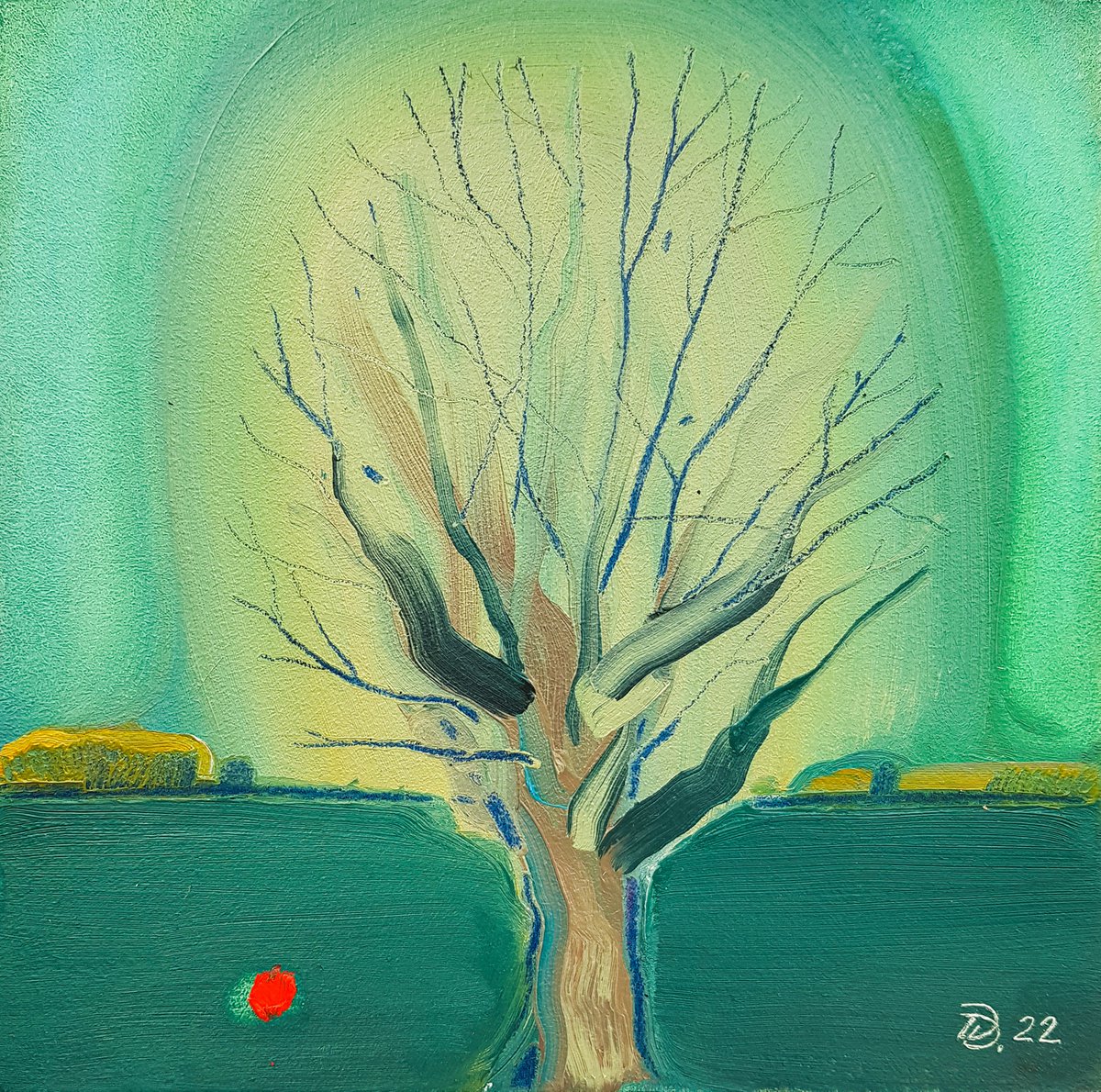 The last apple of autumn by Daria Dubrovskaya