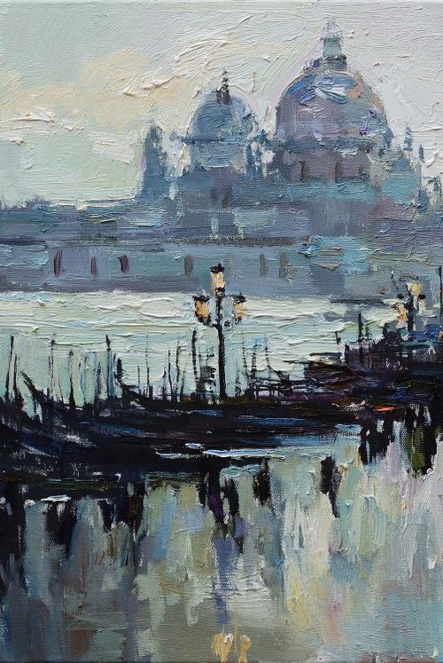 Venice - Italy Landscape painting 80 x 50 cm by Anastasiia Valiulina