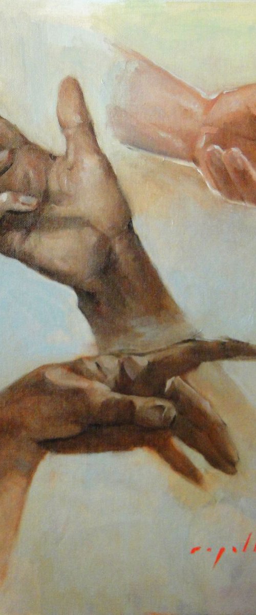 Study of Hands #3 by Rick Paller