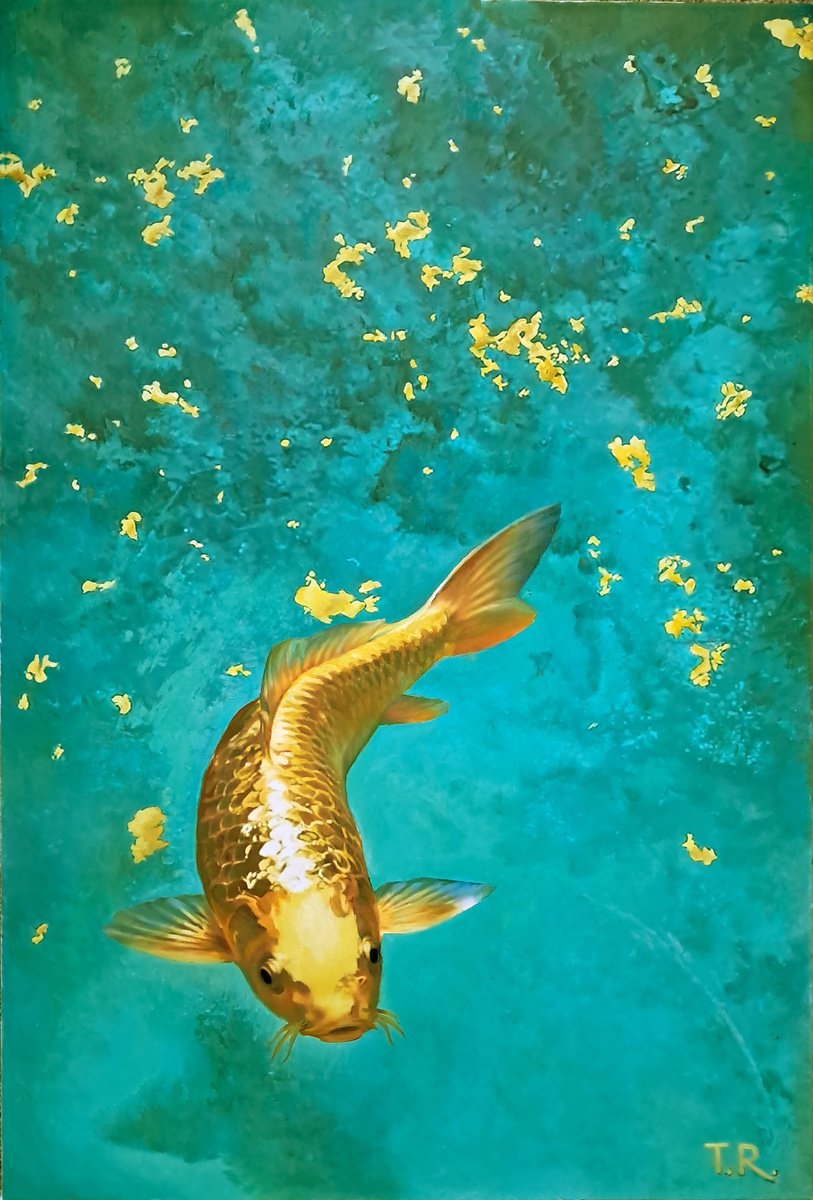 A Goldfish By Tatiana Rezvaya, 24 X 35, Artwork For Sale On Artfinder