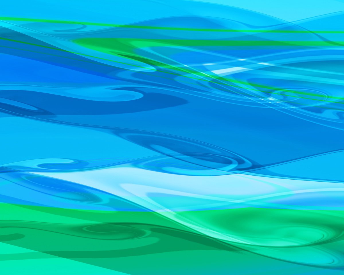 Organic Abstract Giclee Print By Hal Bohner, 30 X 24, Deep Water, Original Artwork