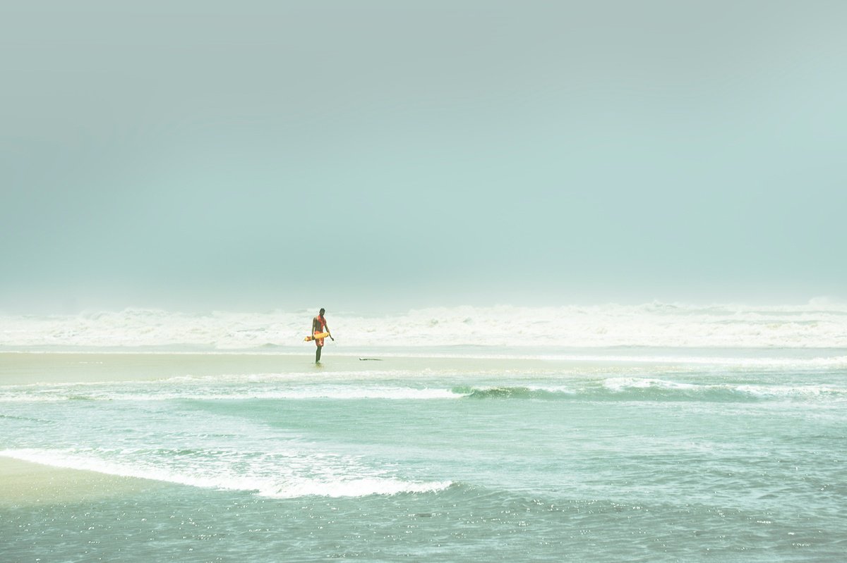 Photorealistic Landscape Photograph By Adam Regan, 30 X 20, The Lifeguard, Original Artwork