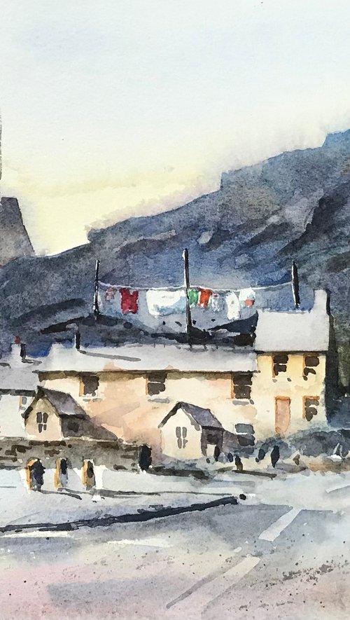 Washing day in Blaenau Ffestiniog by Vicki Washbourne