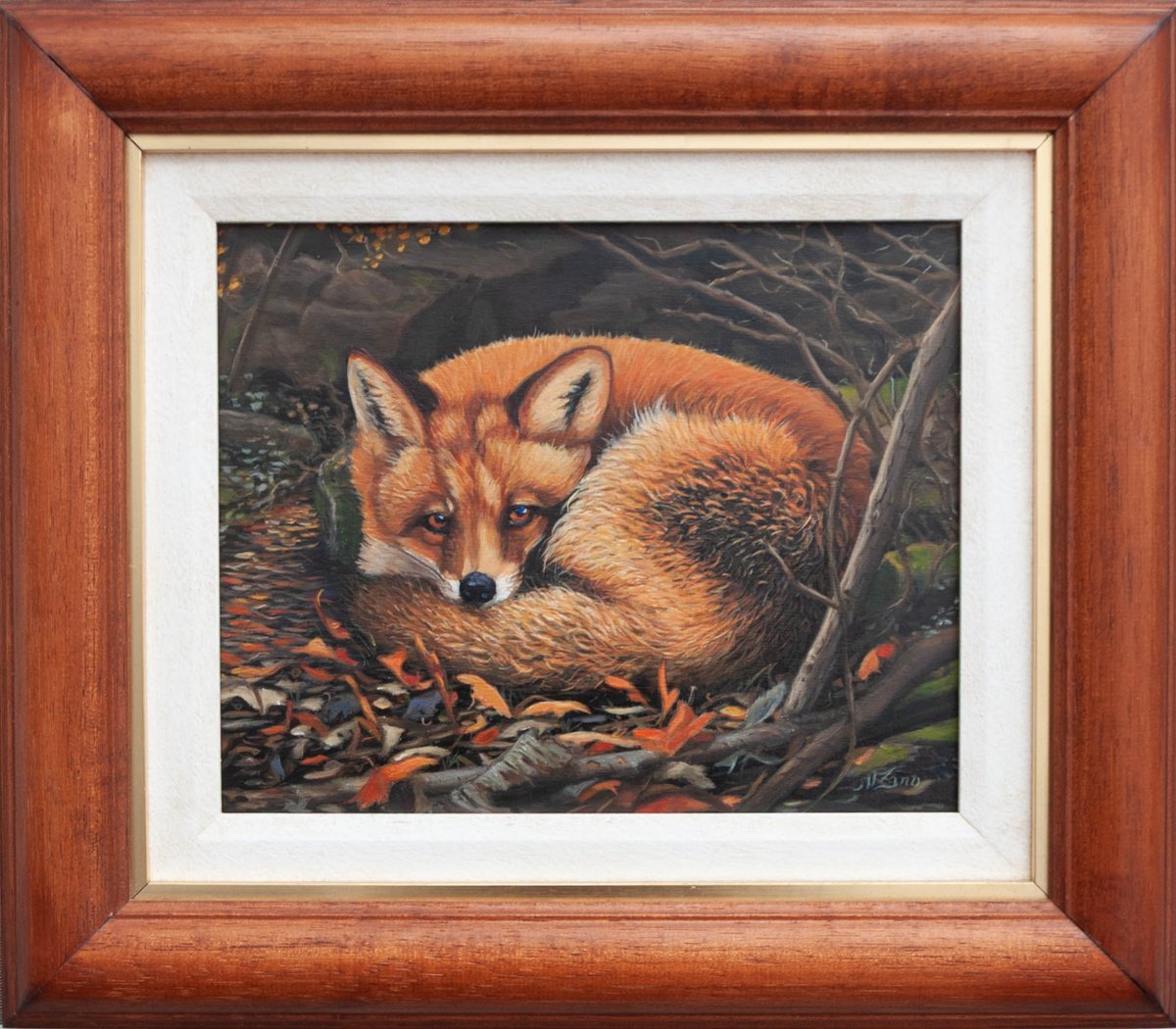 Norma Beatriz Zaro | Original Acrylic Painting | "Autumn Refuge" | 45 X 40Cm | Artwork For Sale On Artfinder