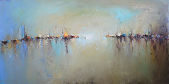 Horizons 3, Abstract landscape painting