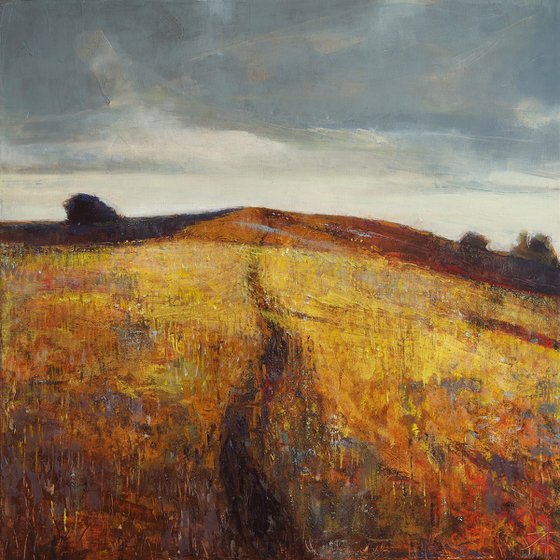 Your Path 30x30 in 76x76cm Contemporary Art by Bo Kravchenko