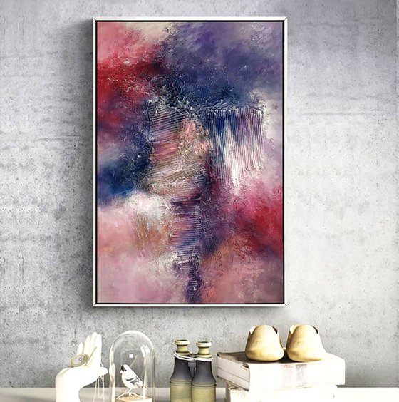 Smells like spring 70x100cm Abstract Textured Painting