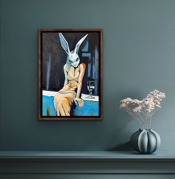 In Sauntered A Tall Rabbit