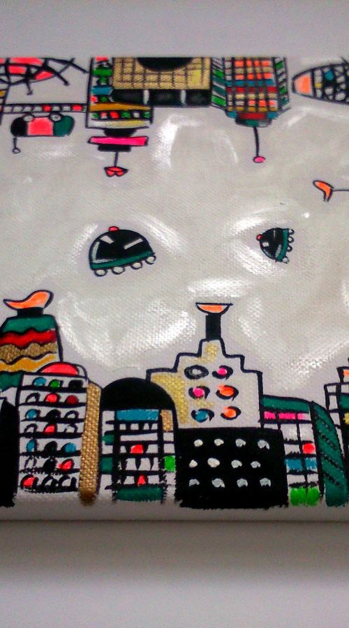 Playful City of colours by Maria Luisa  Azzini