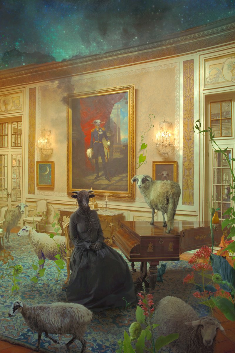 Surrealistic Animal Photograph By Nikolina Petolas, 17 X 26", Shepherd