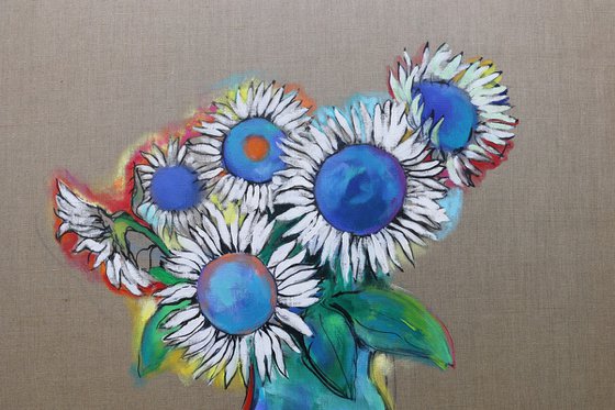Sunflowers and lemons