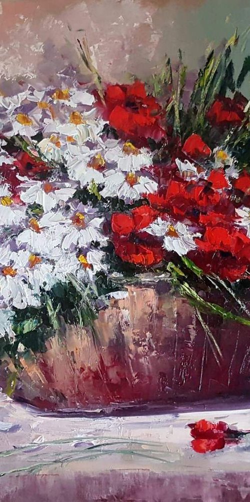 Basket of flowers by Olga Egorov