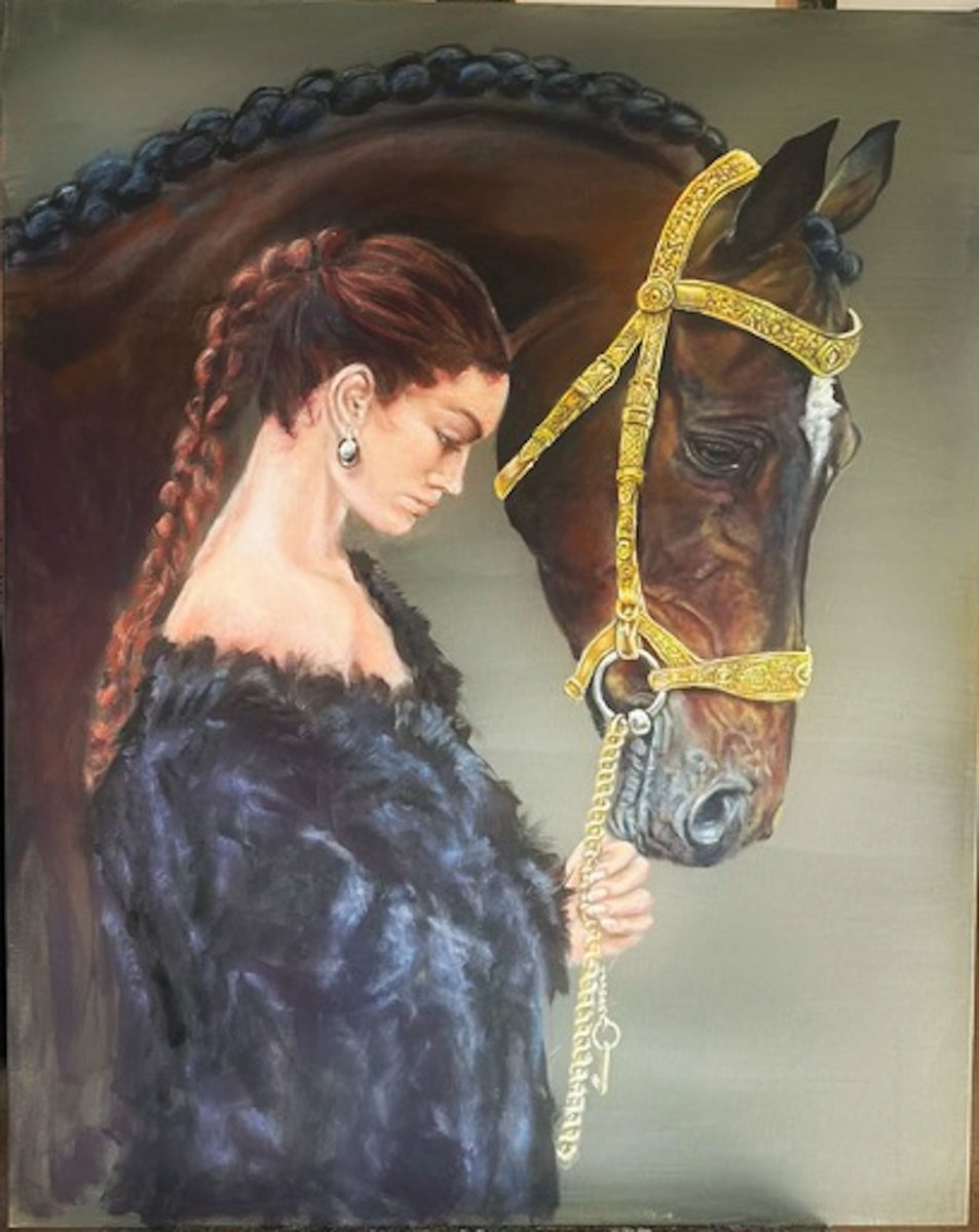 Profil Of Elegance By Kasia Januszkiewicz, 31 X 39, Artwork For Sale On Artfinder