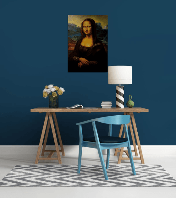 Commission Artwork for Rolf - Mona Lisa Original Louvre Size 77 x 53cm