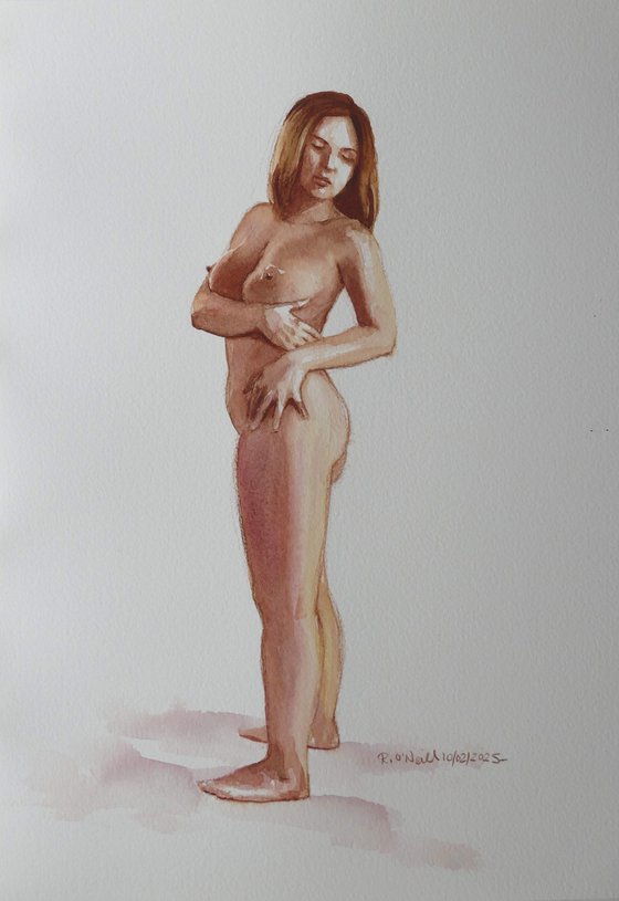 Standing female nude