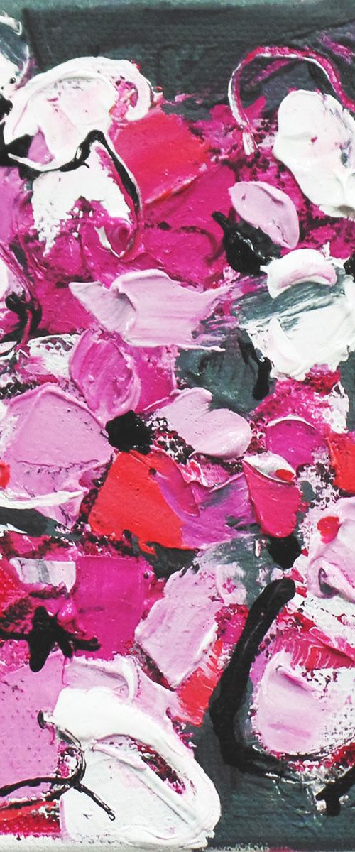 Magnolias : Abstract Study No. 2 (In Full Bloom) by Irene Wilkes