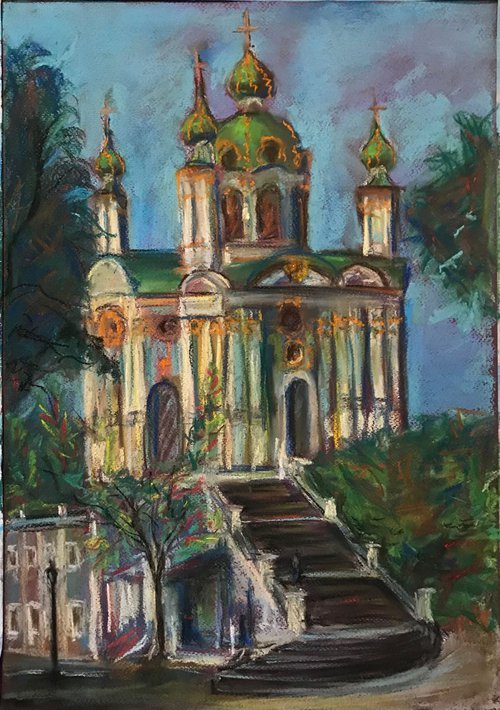 St. Andrew's Church Kiev by Kateryna Krivchach