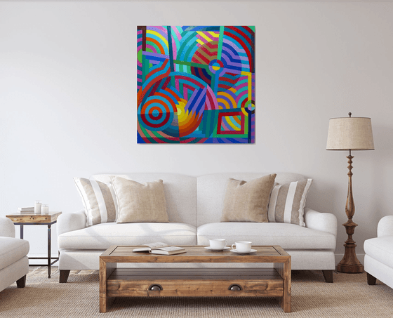 LARGE GEOMETRIC DOODLE viii