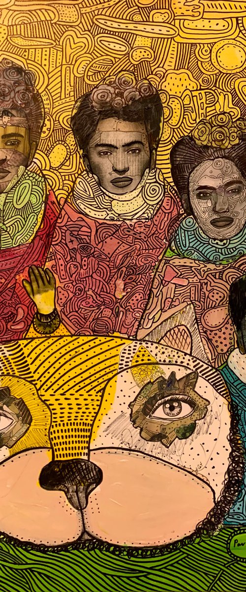 Four sisters of Frida Kahlo a by Pavel Kuragin