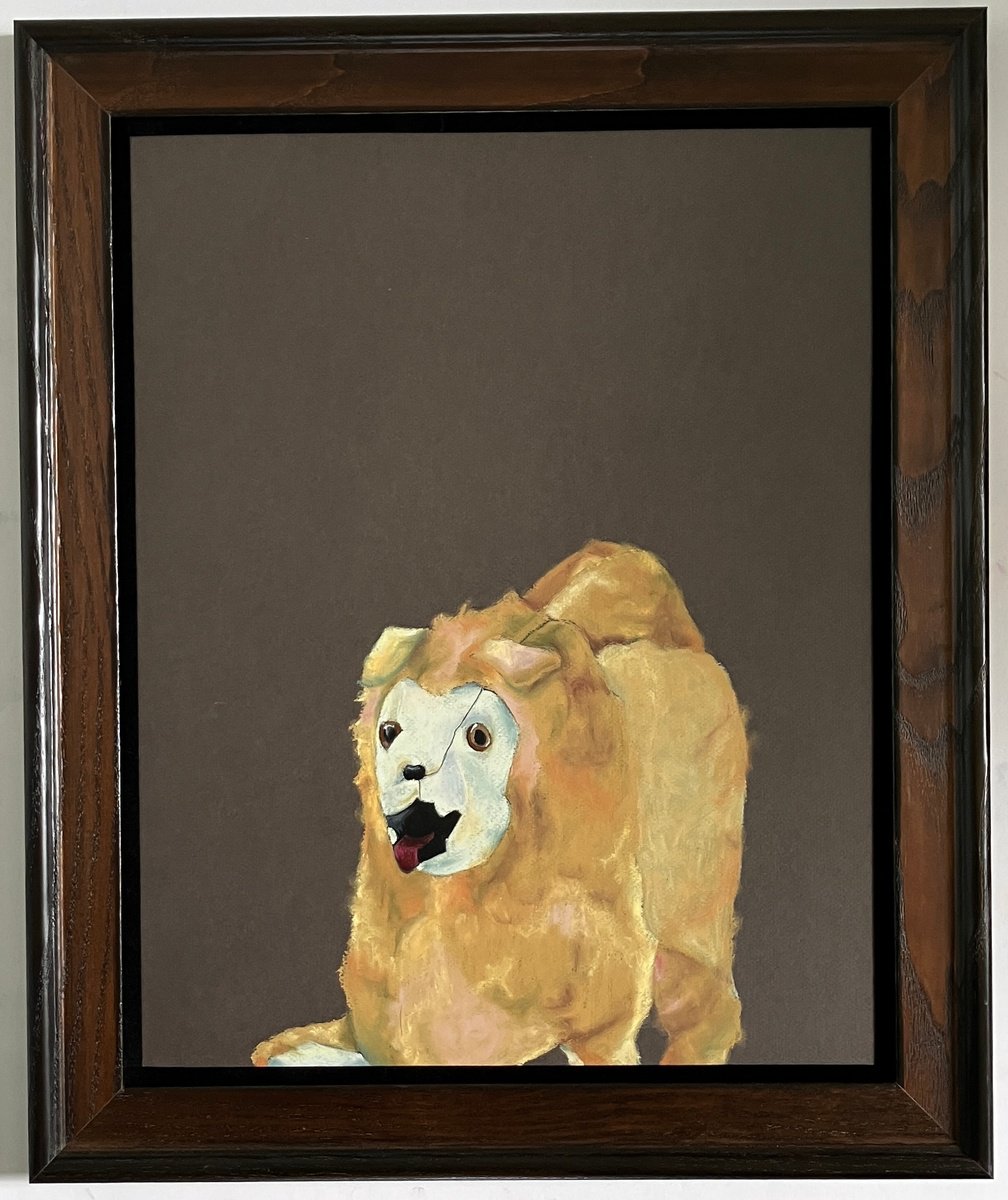 Illustrative Pastel Drawing , Carnival Dog By Kristine Facchetti, 20 X 24, Artwork For Sale On Artfinder