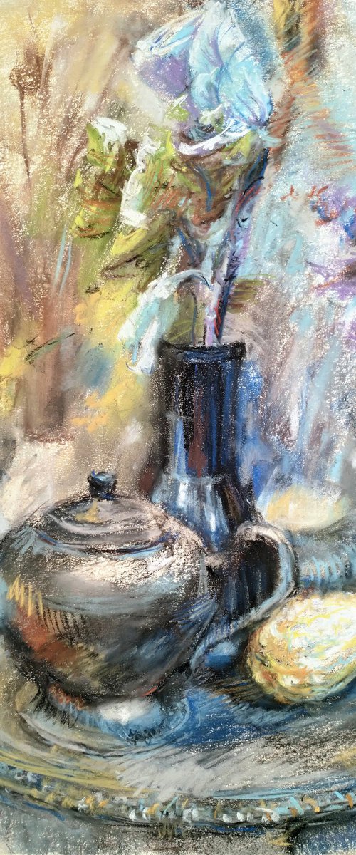 Old teapot by Liudmyla Chemodanova