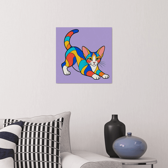 Colorful Abyssinian Kitten #03