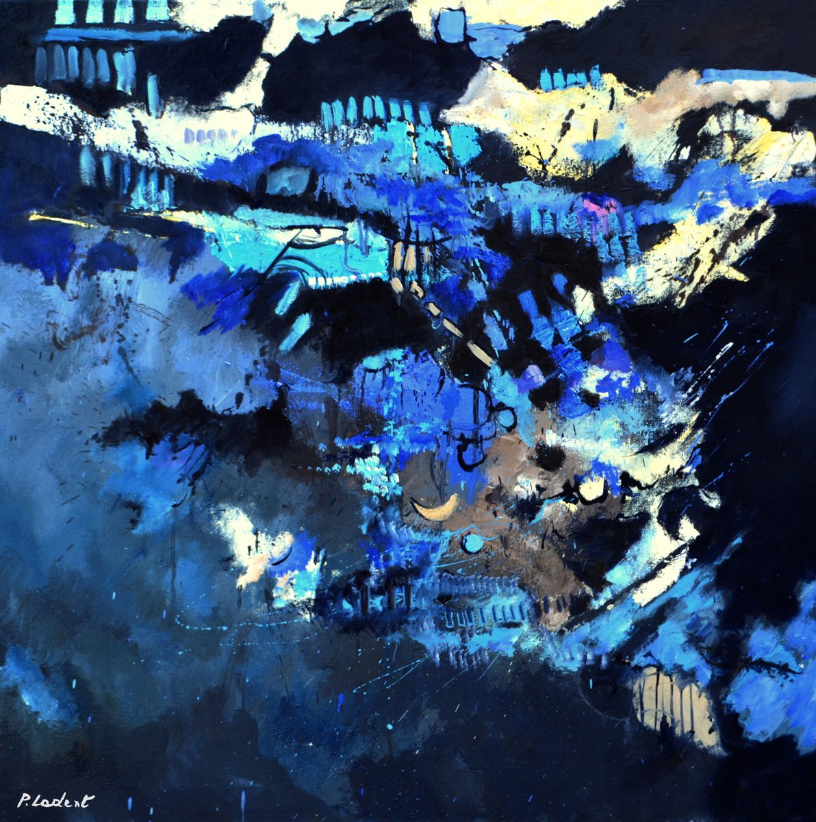 Blue Night By Pol Henry Ledent, 31 X 31, Artwork For Sale On Artfinder