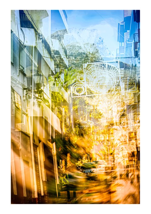 Spanish Streets 22. Abstract Multiple Exposure photography of Traditional Spanish Streets. Limited Edition Print #1/10 by Graham Briggs