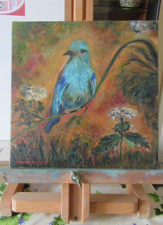 Birds Stories Blue Bird Kingfisher Red Sitting Artfinder