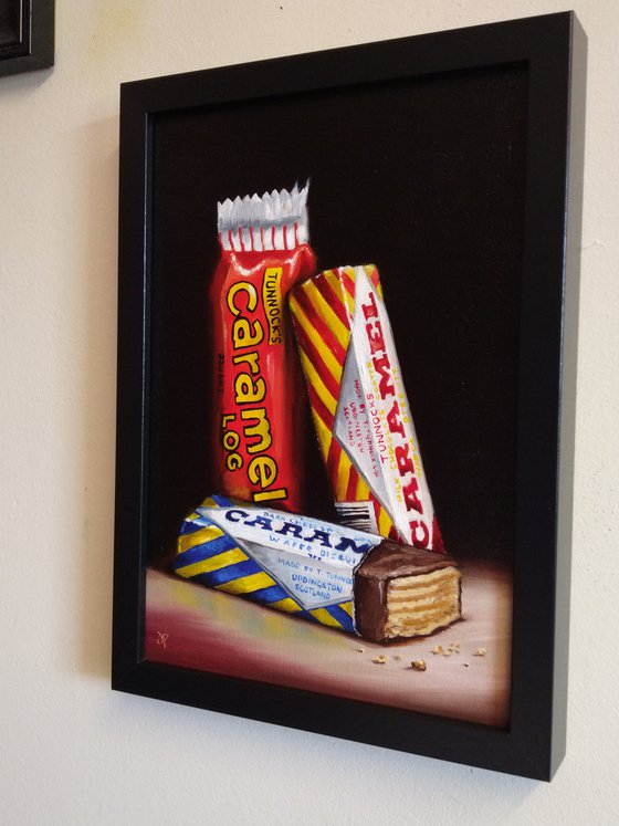 Tunnocks Caramel wafers still life