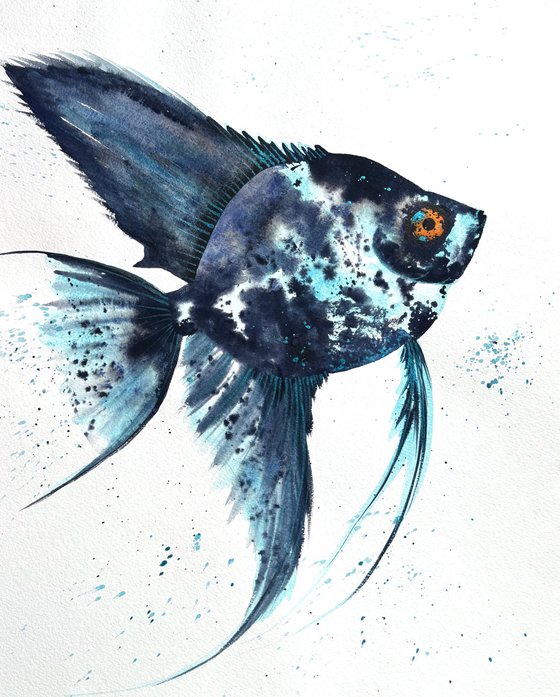 Exotic Blue Azure fish