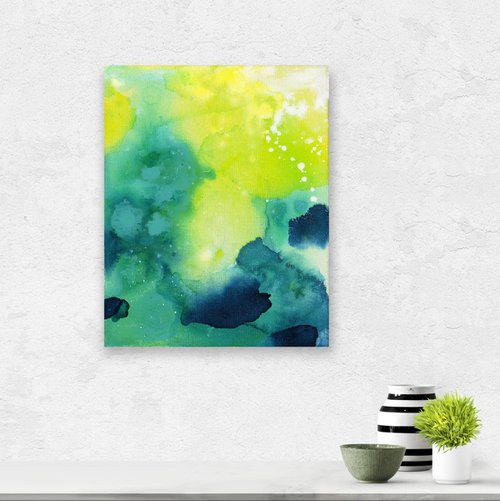 Magical Tranquility -  Minimal Abstract Painting  by Kathy Morton Stanion by Kathy Morton Stanion